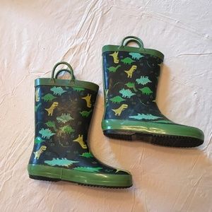 Rain boots dinosaur size 11 little kids